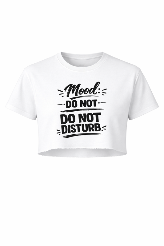 Do Not Disturb Women’s Short Sleeve Crop Top