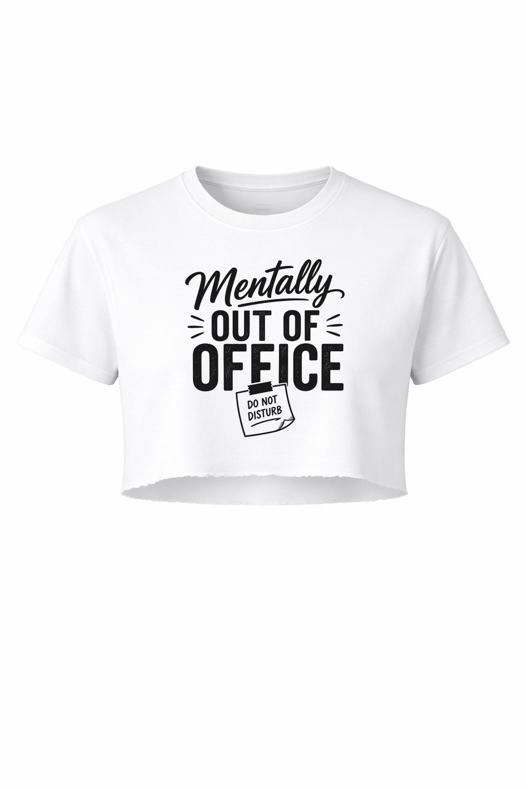 Mentally Out Women’s Short Sleeve Crop Top