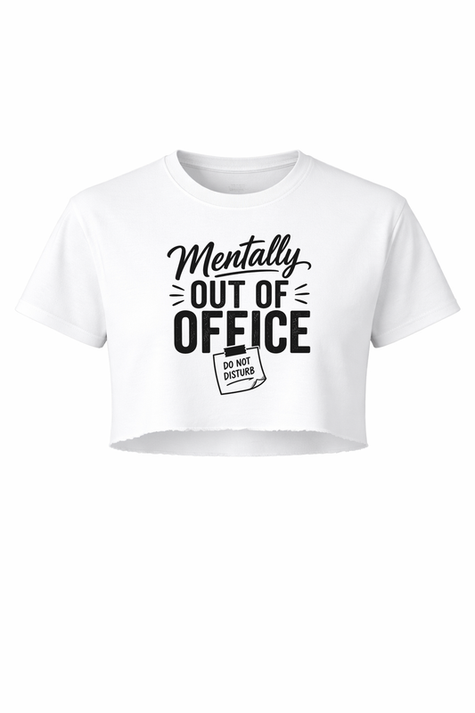 Mentally Out Women’s Short Sleeve Crop Top