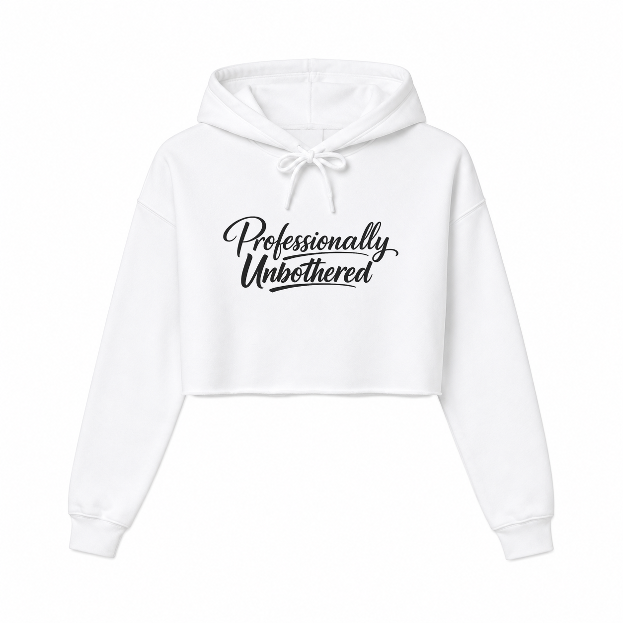 Professionally unbothered Women’s Cropped Hoodie