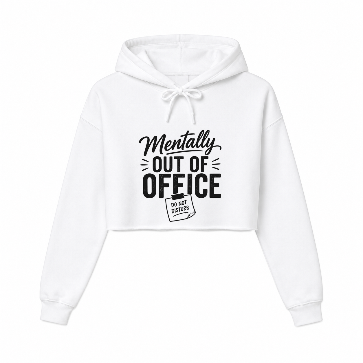 Mentally Out Women’s Cropped Hoodie