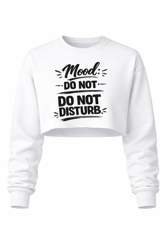 Do Not Disturb Women’s Cropped Crewneck Sweater