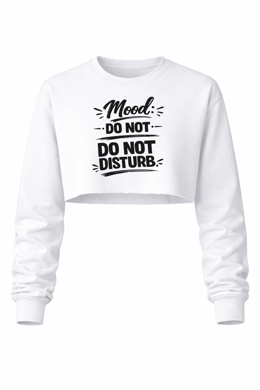 Do Not Disturb Women’s Long Sleeve Crop Top